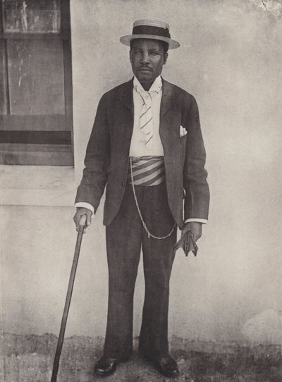 Un tipo dei nostri servi, il nativo vestito da South African Photographer